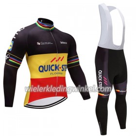 Set Fietsshirt Lange Mouw + Lange Koersbroek 2017 Quick-Step Floors N002